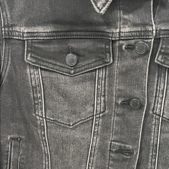 Judy Blue Black Denim Jacket - Picture 3 of 10